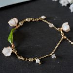Lily Valley Flower Bracelet Original Handmade Copper Wire